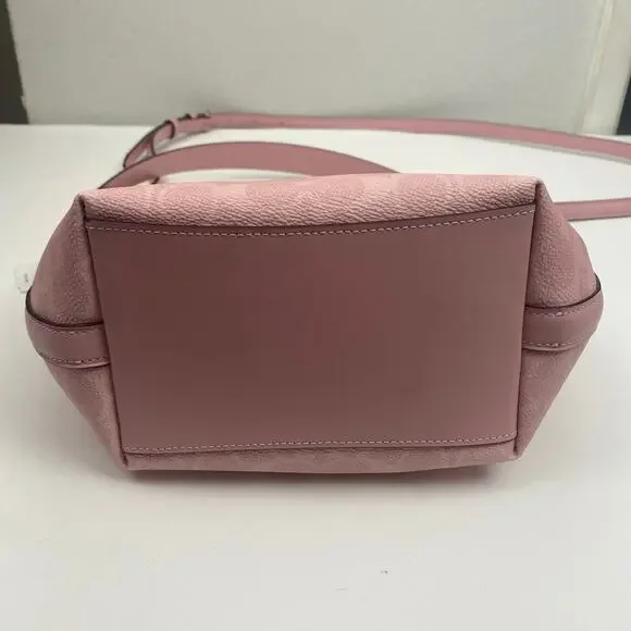 Coach CT800 City In Signature Canvas Powder Pink Bucket Bag - Picture 9 of 15